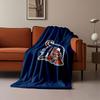 Tiger with Letter D on Blue print blanket soft and cozy perfect for the living room bed sofa or a nap,gift
