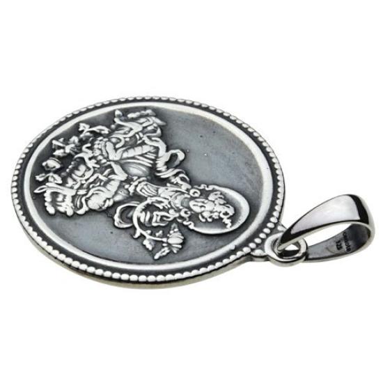 Japoński wzór Maitreya Bodhisattwa wisiorek srebro srebro p0310 [Cenote] [akcesoria 925]