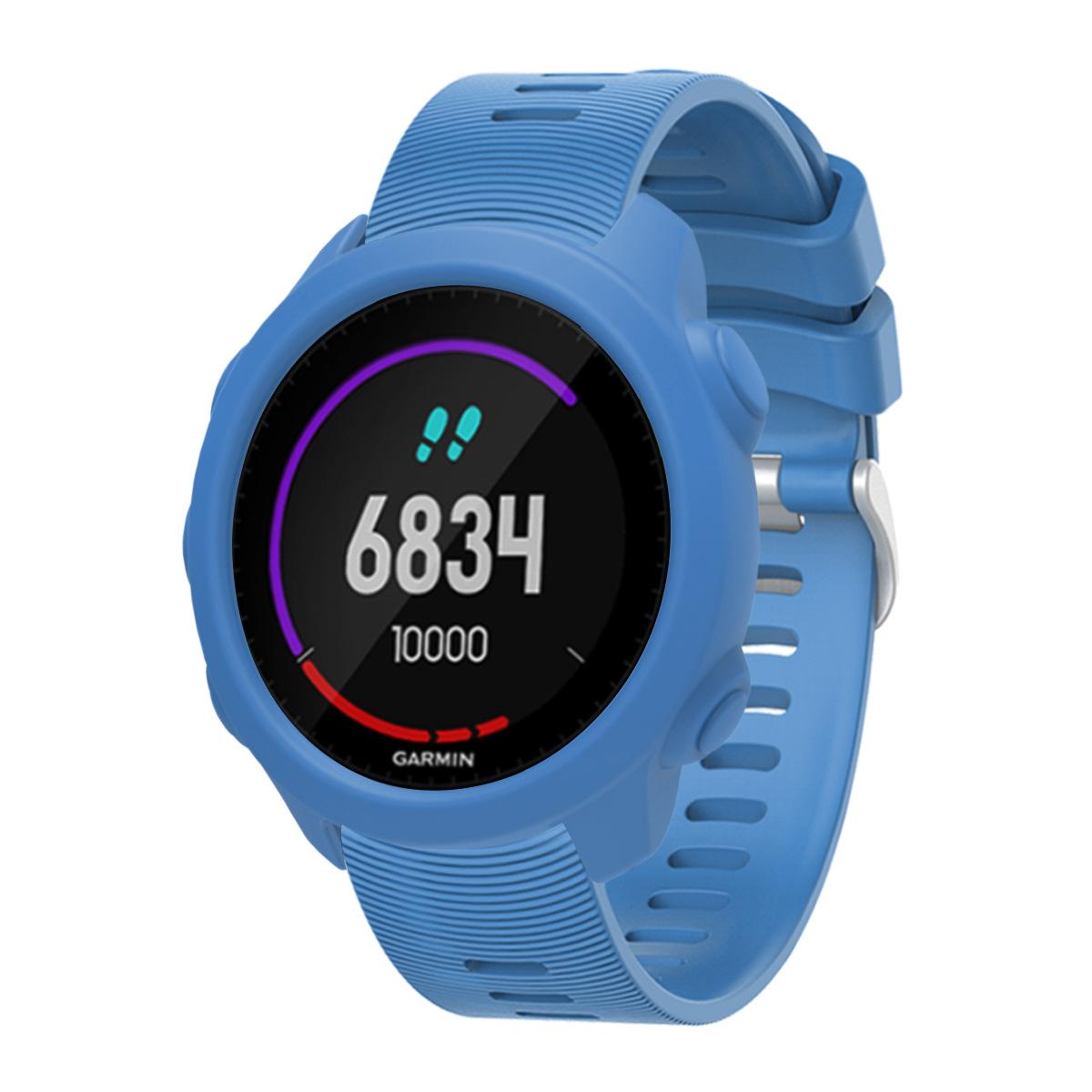 

Спортивный силиконовый ремешок для смарт-часов для Garmin Forerunner 245 синий