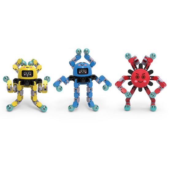 

1/3 шт. Трансформируемый спиннер Fidget Spinner портативный снятие стресса деформация механический кончик пальца гироскоп дети взрослые красный/жёлтый