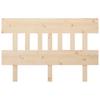 Headboard 203.5 X 3 X 81 Cm Solid Pine Wood