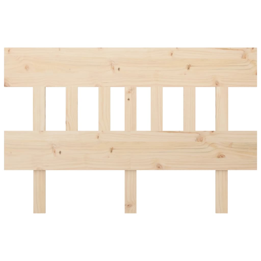 Headboard 203.5 X 3 X 81 Cm Solid Pine Wood