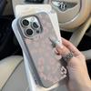For iPhone 17 16 15 14 13 12 11 Pro Max Case Pink Leopard Print Lichee Pattern Silicone Cover For iPhone XS X XR 16 Plus Fundas