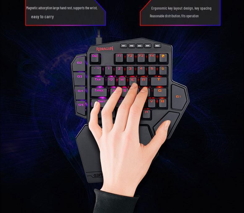 Redragon K585 Dual-Mode Hot-Swappable Mechanical Gaming Keypad with Onboard Macro Programming