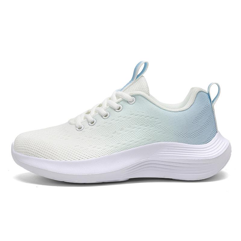 Sports Women's Shoes 2025 Spring and Summer New Breathable Fly-woven Mesh Fashion Casual Running Shoes Women's Non-slip and Wear-resistant Walking 