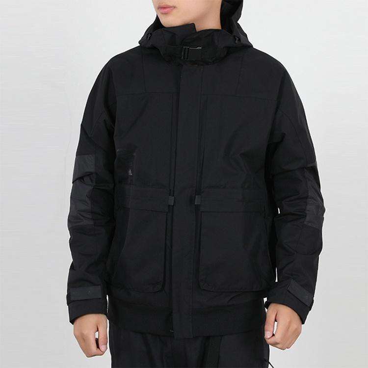 adidas Th Jkt Func Fleece Lined Casual Sports Hooded Jacket Black Men's GM4397