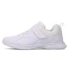 [Shunsoku] Kids' Sneakers for Boys and Girls, Lightweight, Sizes 15-27cm, 2E Width, SJJ 1970 White/White, Size 22.0 Cm, 2E Width