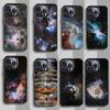 Earth Stars Space Phone Case for iPhone 17 11 12 Pro Max Plus Mini Air SE 16e 14 15 16 13 Soft Shell