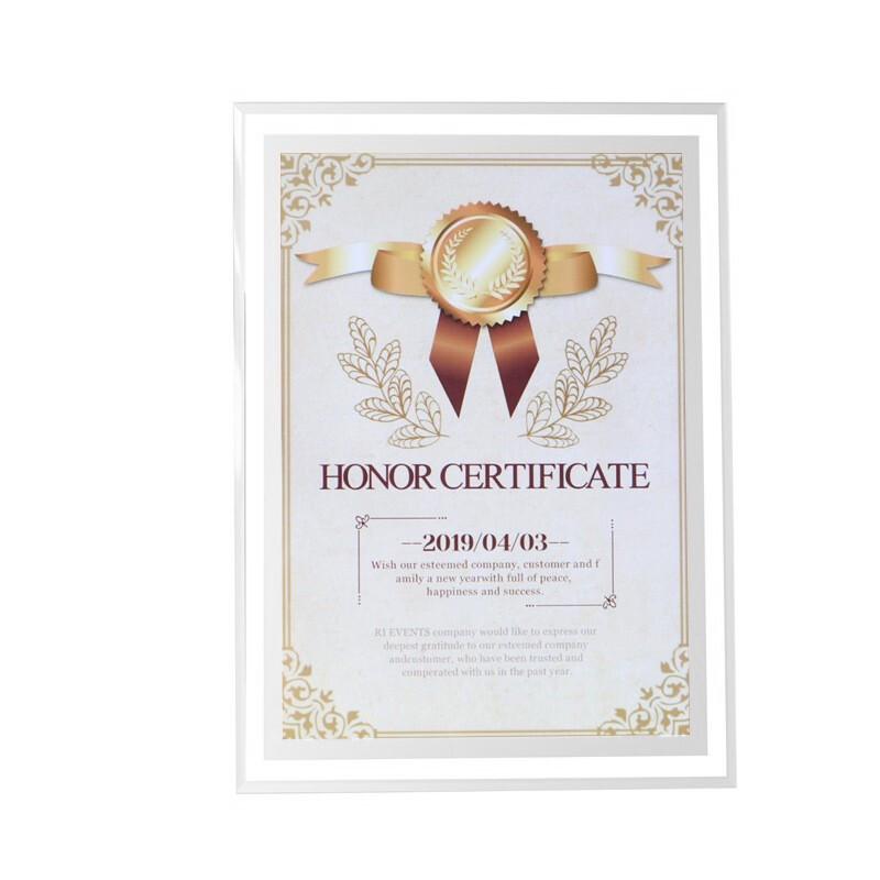 JINXI Crystal Business License Display Frame