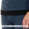 Hidamari Chomolungma Pro Long Sleeve High Neck Warm Triple Size Navy Men's Undershirt, Underwear, Sapium, Layer, M, [QMPS901]