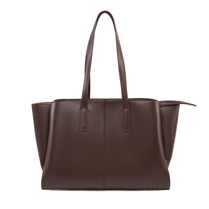 

Tote bag new design sense women s bag high sense simple fashion bag women s large capacity commuter shoulder bag темно-коричневого