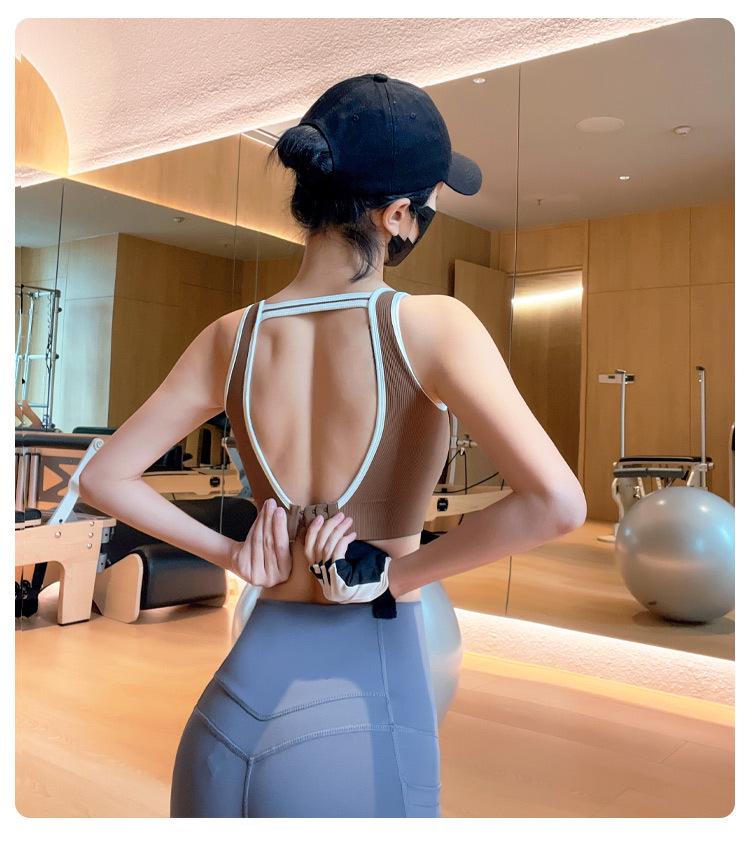 High-Impact Beautiful Back Sports Bra for Women - Shockproof, Supportive, and Sexy Fitness Vest