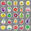 50 Fruit and Vegetable Graffiti Stickers Cartoon Cute Emoticon Pack Guka Decorative Skateboard Suitcase Hand Account Stickers