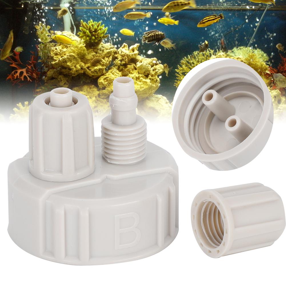 SelfControl CO2 Generator Quick Twisting Double Connector Bottle Capsule for Aquarium(B )