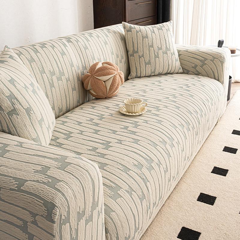 

Polar Fleece All-inclusive Elastic Sofa Cover for LivingRoom Couch Corner Sofa L-shaped Sofa Slipcover Washable 1/2/3/4/5Seater 1 Seat 90-140CM бежевый
