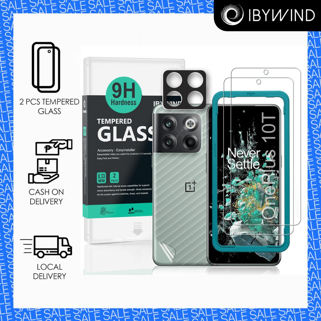 

OnePlus 12 / 11 / 10 Pro / 10T 5G Screen Protector by IBYWIND – HD Clear, Anti-Scratch, Bubble-Free OnePlus 10T (TG)