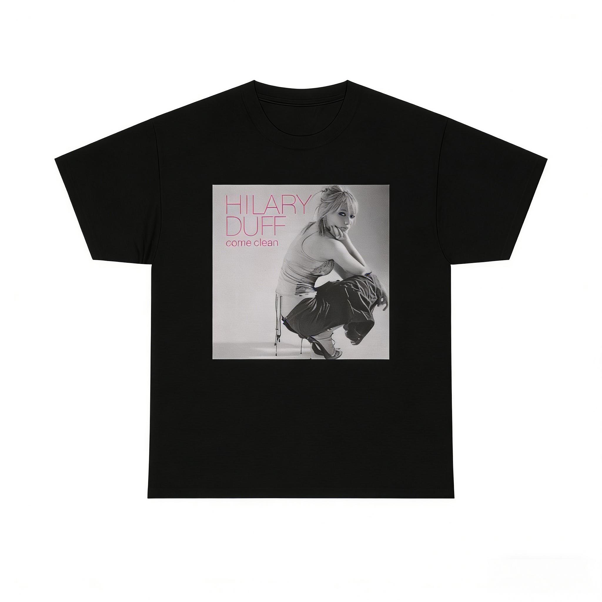 

Hilary Duff Vintage Album Poster T-shirt Hot Sales Men and Women Summer Cotton Clothing Fashion Y2K Short Sleeves Street Wear... 5XL різнокольоровий