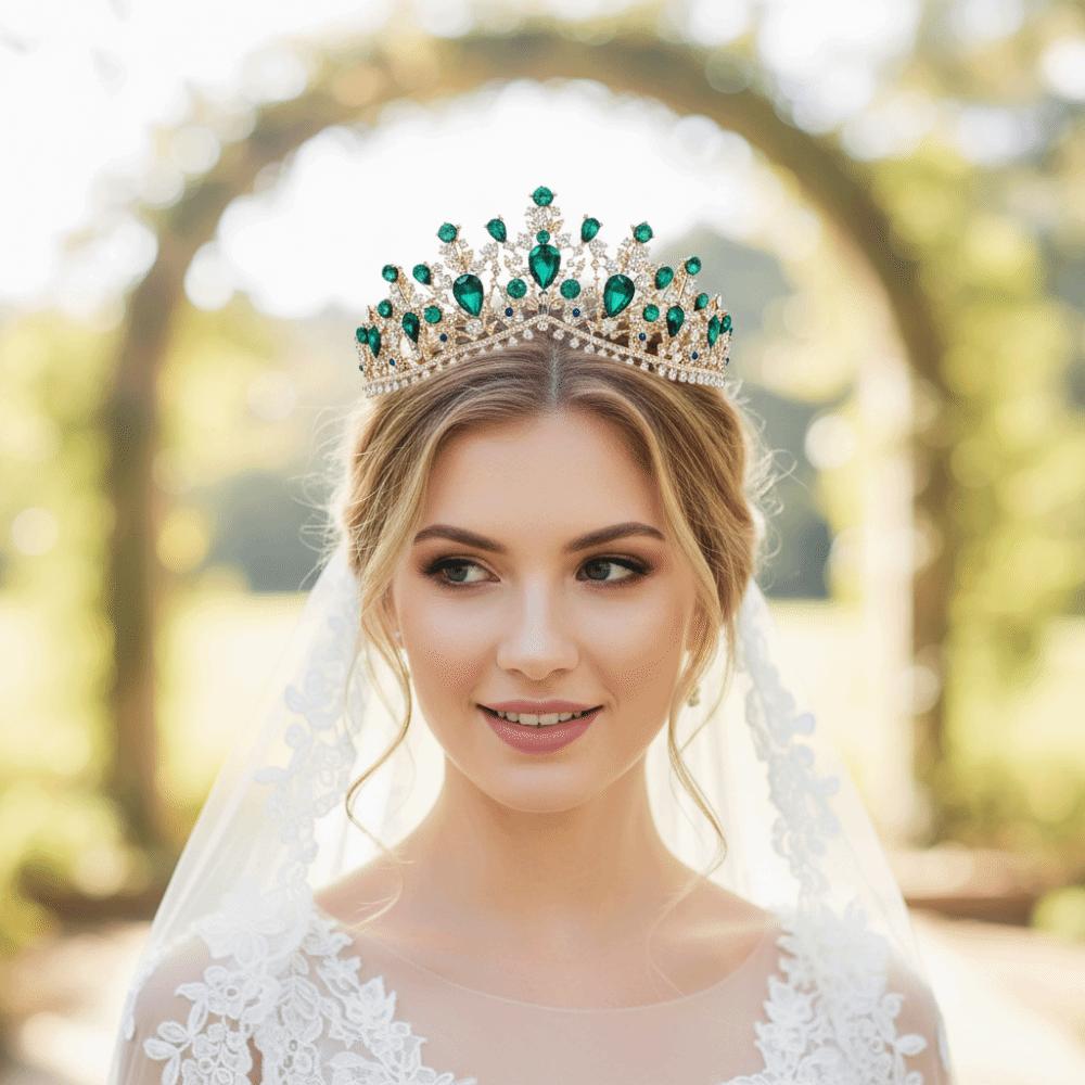 Vintage Style Rhinestone Bridal Crown Shiny Wedding Tiaras Headwear Bridal Tiara  Prom Event