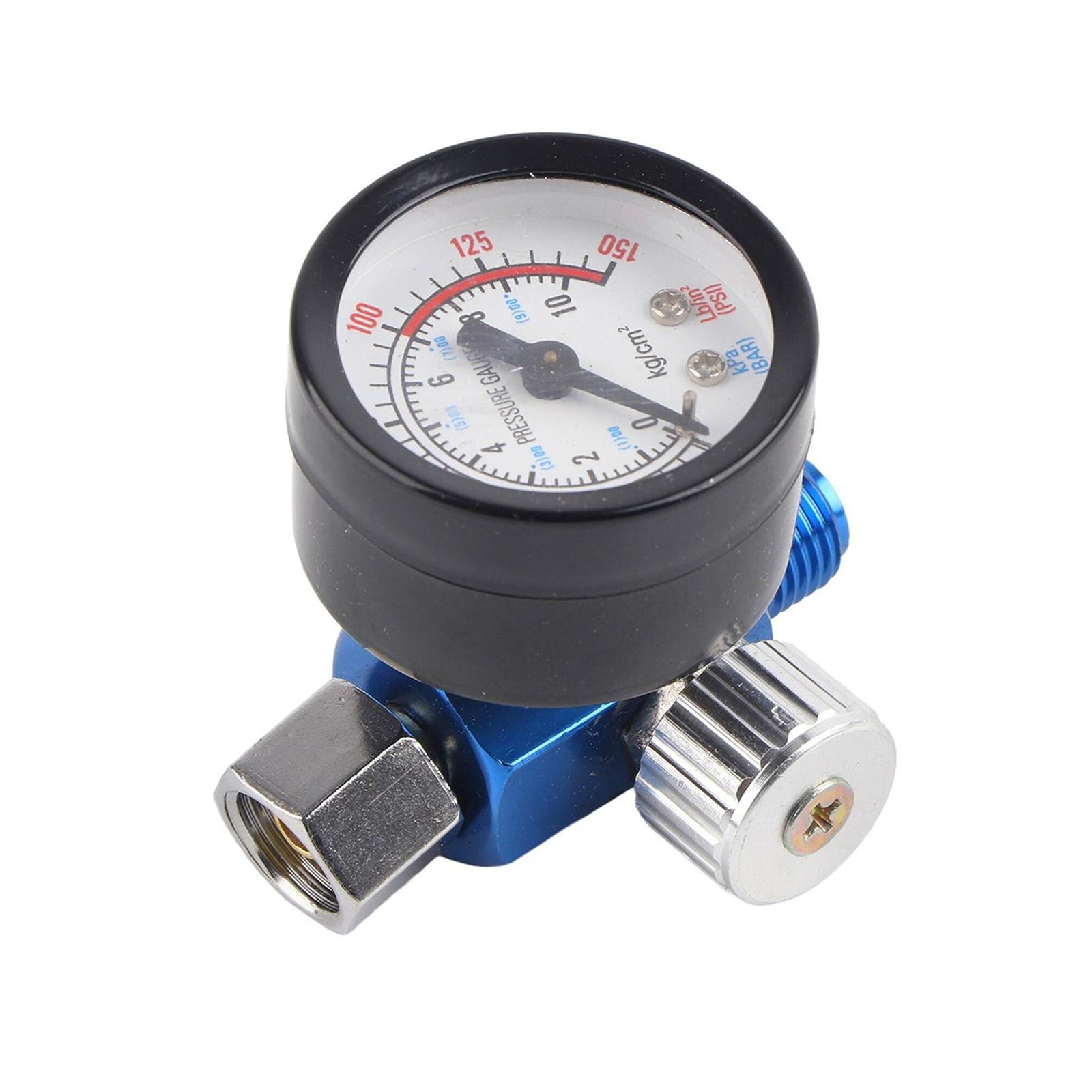 

1/4” Spray Paint Pressure Regulator Pressure Gauge Pneumatic Tool Accessory Spray Regulator Spray Accessory One Size