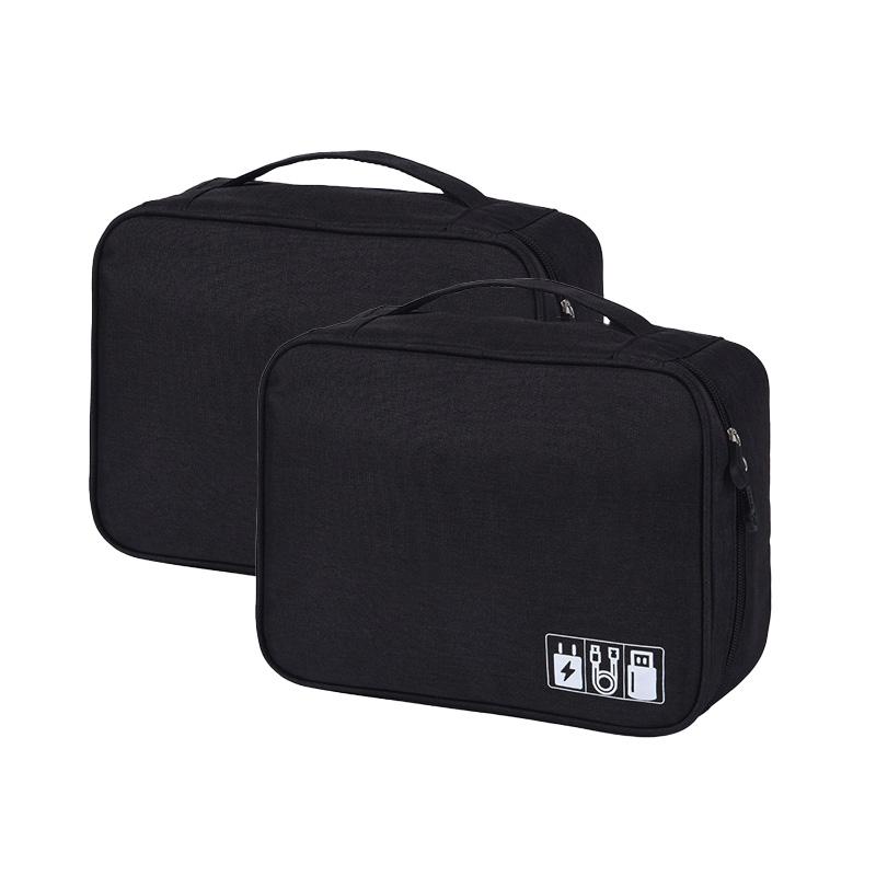 Úložná taška na kabel Vodotěsný digitální elektronický organizér Přenosná USB nabíječka pro datové linky Úložná taška se zástrčkou Cestovní organizér na kabely