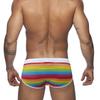 Men Swim Briefs Trunks Pride Day Strips Tight Fit Sexy Swimwear Beach Wear Tanning Surfing GYM