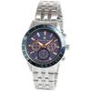 Salvatore Marra Men's Radio-Controlled Solar Chronograph Watch, Limited Edition, Italian Brand, Blue and Pink Gold, SM14117-SSBLPG