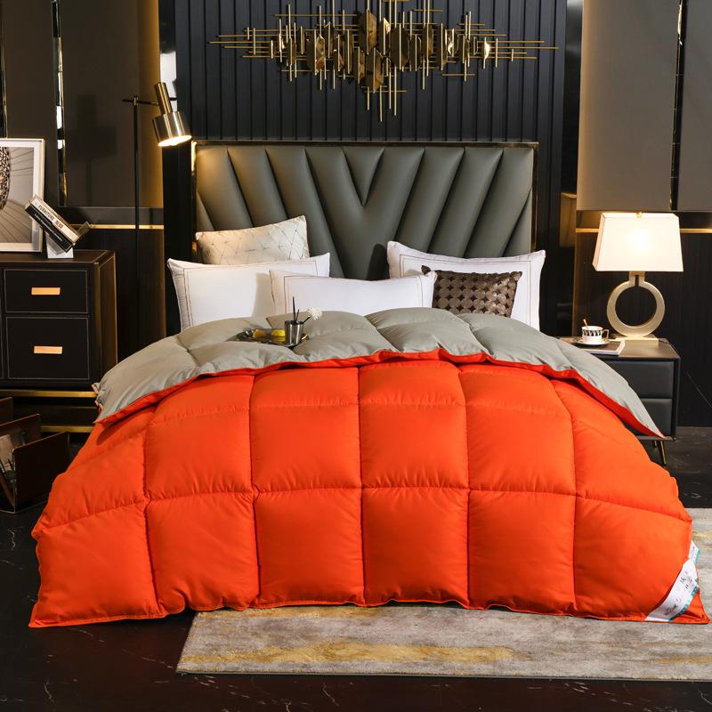 4lbs Quilted Comforter Reversible Fluffy Warm Bed Quilt For Autumn Winter Bedroom Bedding