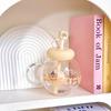 Cute High-Capacity Glass Straw Cup with Filter