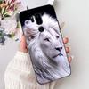Para LG G7 ThinQ Funda Silicona Negra Gato Lindo Flores de Moda Trasera Pintada Genial Para LG G7ThinQ Funda de Teléfono LMG710EM
