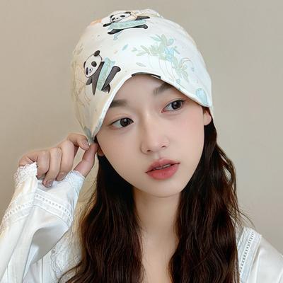 Breathable Maternal Headscarf Eye Mask Women's Sleep Cap  Housework Cooking