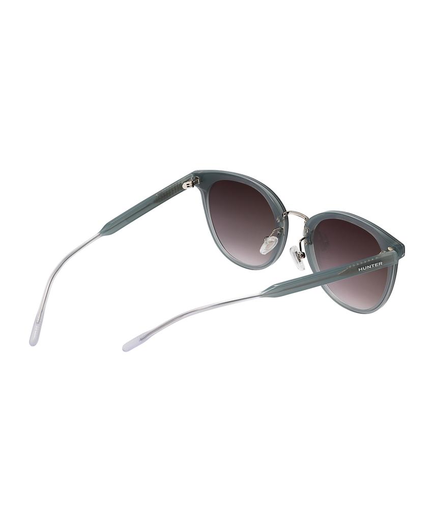 Heonteoaiweeo [Woman] Flat Bar Round Sunglasses - Green Htb16