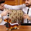 Dachshund Dog Whiskey Bottle 3D Sculpted Dachshund Shape Whiskey Glass Tumbler Dachshunds Decanter for Bar Home Office Decor