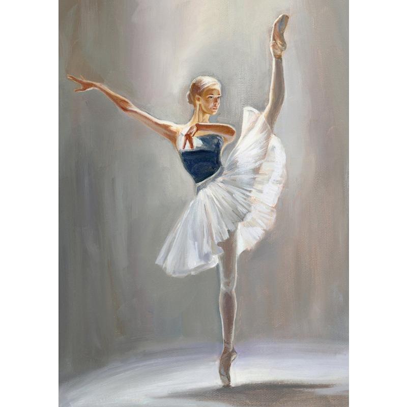 

Балерина Цветной свинцовый постер на холсте с изображением танцора Белый лебедь Настенные картины для гостиной, спальни, современный домашний декор, подарок 21cm×30cm NoFrame