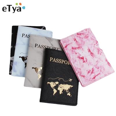Frauen Männer Reisepass Paket Brieftasche Taschen Mode Brief Marmor Stil Reisepass ID Kreditkarte Abdeckung Geldbörse Beutel