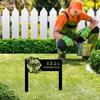 Custom Iron Garden Stakes House Numbers Outdoor Decor Lawn Sign Metal Yard Art