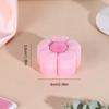1/2pcs Flocked Flower Ring Box Earring Jewelry Box Jewelry Packaging Box Portable Jewelry Storage Box