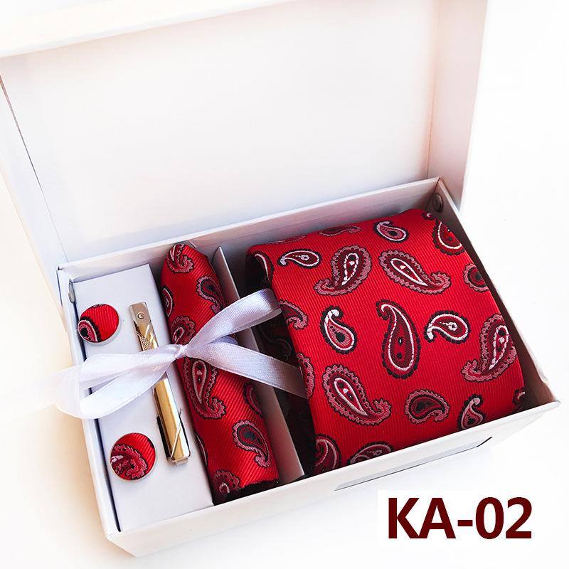 Polyester Business Executive Men'S Tie 6-Piece Gift Box Tie