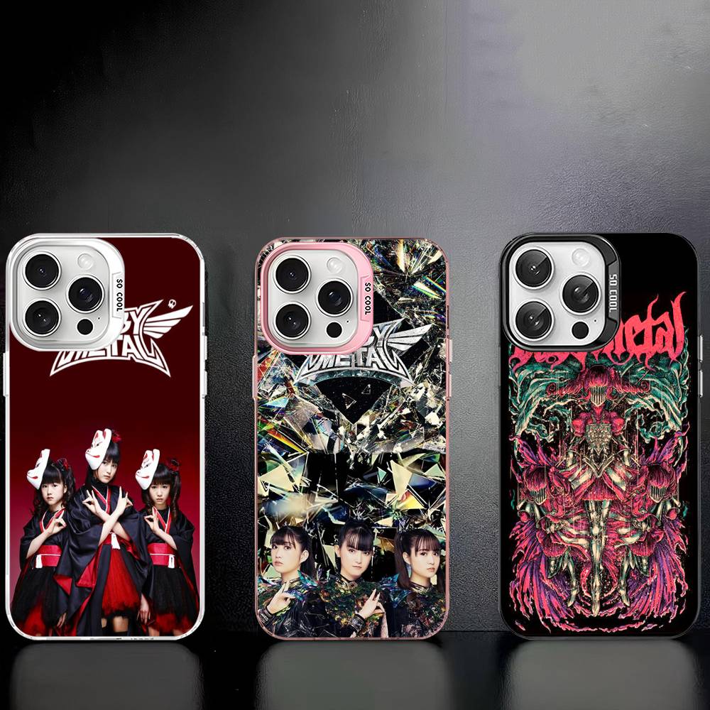 Japanese B-BABYMETAL Band Phone Case For IPhone 17 Air 16 15 14 13 12 11 Pro Max Color Hard Cover
