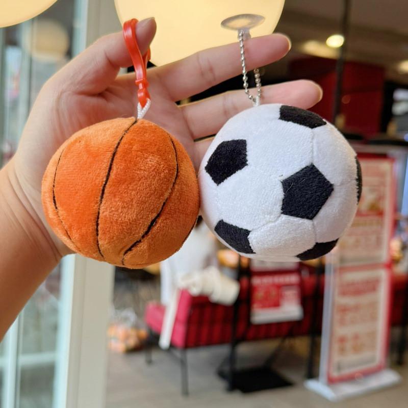 Basketball Soccer Plush Toy Keychain With Ball Shapes For Kids And Collectors