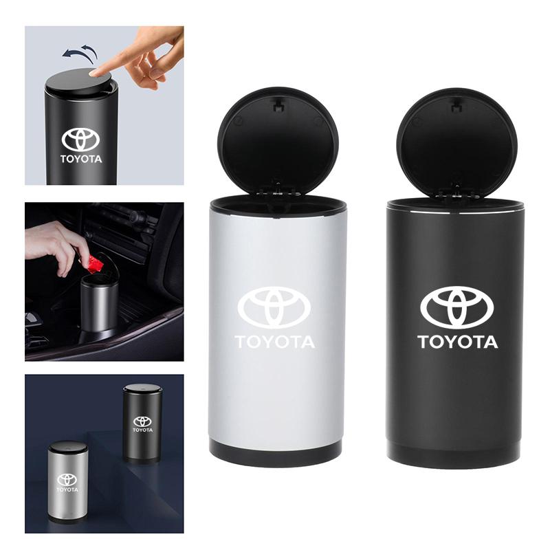 car sticker For Toyota Camry corolla Yaris verso auris C-HR Alloy Car Trash Can Auto Organizer Storage Bag Ashtray auto