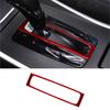 Red Carbon Fiber Interior Gear Shift Frame Cover Trim For Honda Accord 2013-2017