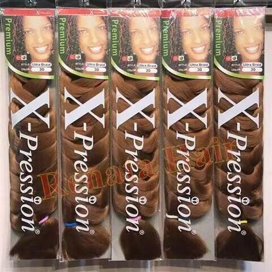 

Xpression 82 Длинный парик дреды - Африканская черная коса, 165г