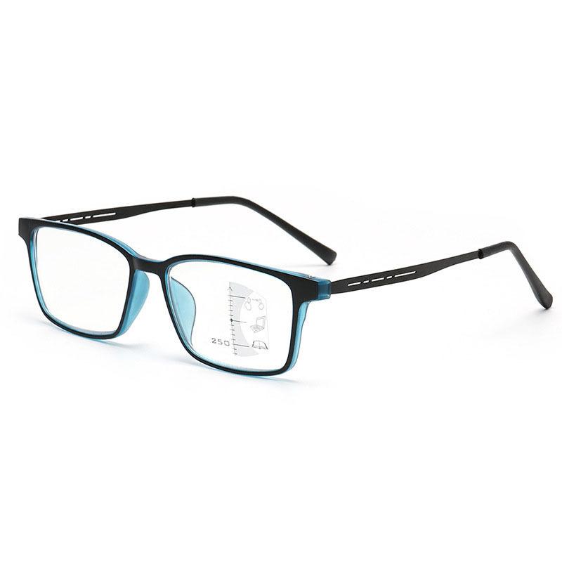 Color-Changing Multi-Focus Reading Glasses Far And Near Dual-Purpose Anti-Blue Light Flat Light Reading Glasses Intelligent Zoom Reading Glasses
