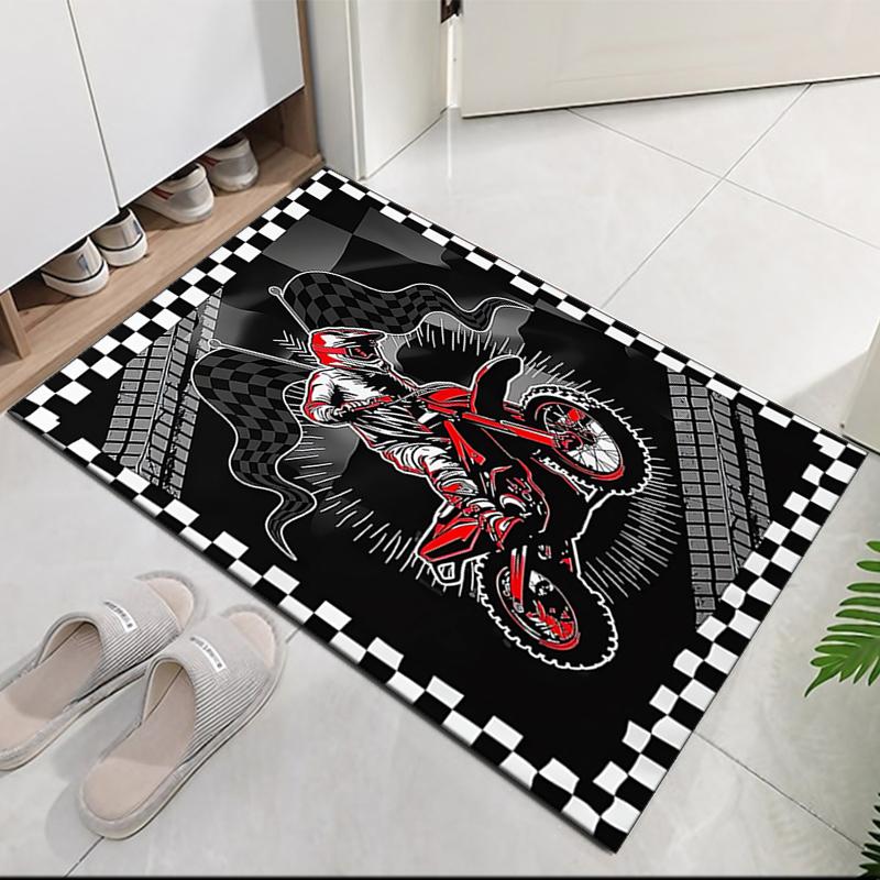 off-road motorcycles Printed Carpet, for Office Chair Living Room Bedroom Kitchen Room Decor Gifts.