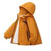 Boys Thickened Fleece Padded Winter Jacket Big Kids Warm Padded Children Outerwear Coat