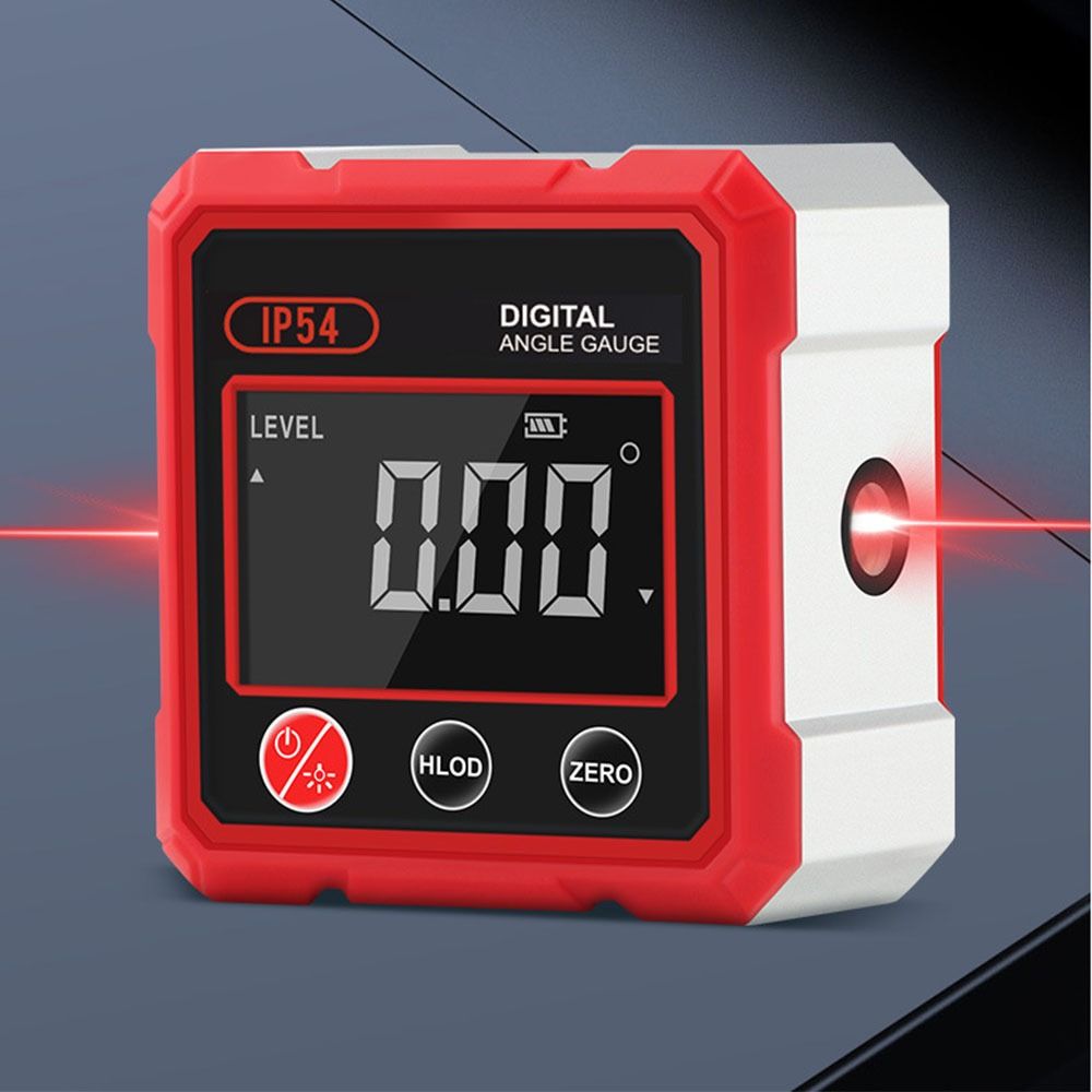 With Dual Laser Inclinometer 4x90° Electronic Goniometer Digital Angel Meter  Carpenter Tools