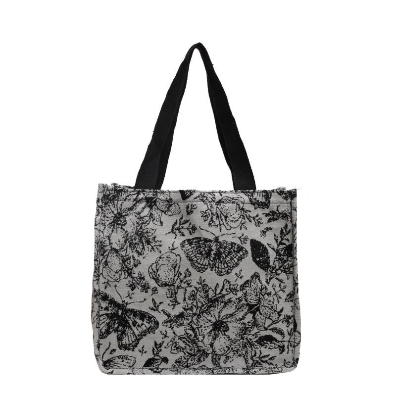 Borsa a mano monospalla di grande capacità per donna Nuova borsa di tela per donna Ins Borsa tote versatile da shopping e per il pendolarismo per donna
