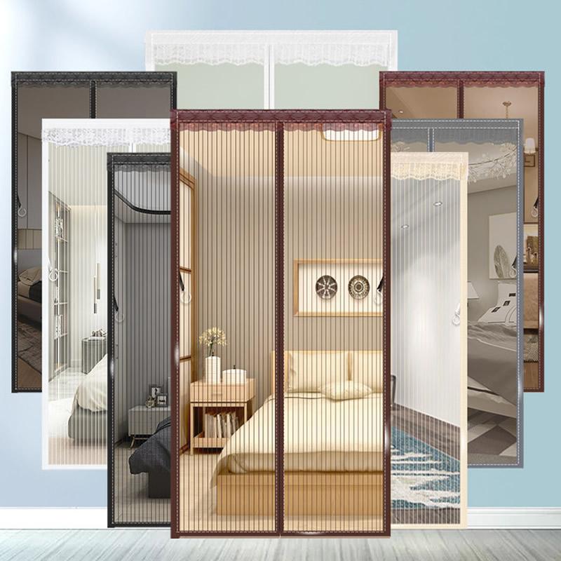 Summer Anti Mosquito Door Curtain Magnetic Screen Door Curtain Mesh Automatic Closing Door Screen Door Netting Kitchen Screen Mesh