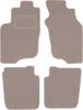 Beige Velvet Floor Mats For: Mitsubishi Space Star Minivan (1999-2005)