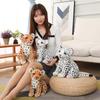 Simulation Snow Leopard Doll Plush Toy Little Leopard Leopard Doll Children's Soothing Pillow Ragdoll Home Ornament